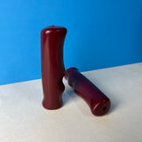 BICYCLE GRIPS 7/8" ID. 4-3/8" LONG MAROON RED FITS SCHWINN SEARS MURRAY VINTAGE