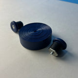 BICYCLE HANDLEBAR TAPE & PLUGS SOLID BLUE FITS SCHWINN & OTHERS VINTAGE NOS
