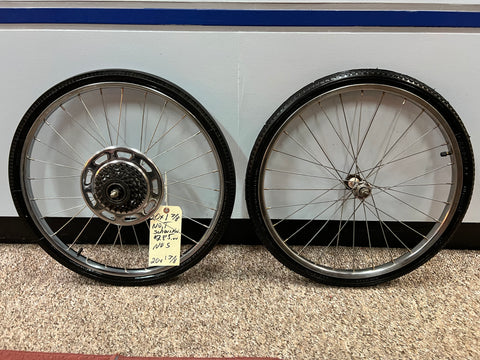 SCHWINN STING-RAY FASTBACK 20 X 1-3/8 WHEEL SET FRONT / REAR COMPLETE