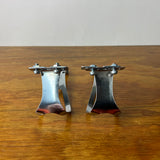 BALILLA TOE CLIPS WITH BOLTS ITALIAN VINTAGE ROAD TRACK BIKE 1960 GALLI VINTAGE NOS