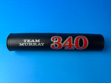 OLD SCHOOL BMX TEAM MURRAY 340 BLACK RED & SILVER HANDLEBAR PAD VINTAGE NOS