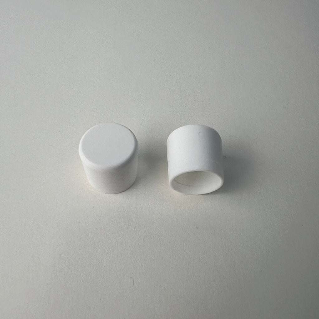Vintage RODON NOS Bicycle Sissy Bar End Caps White 5/8" Stingray Pair of 2