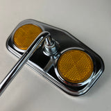 BICYCLE MIRROR FITS SCHWINN STINGRAY SEARS MUSCLE BALLOON AMBER