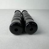 VINTAGE BLACK GRIPS 3/4" ID. 4-1/2" LONG FITS MURRAY HUFFY SEARS OTHERS NOS