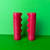 VINTAGE RED TRICYCLE GRIPS 5/8" ID. 3-3/8" LONG FITS ELGIN AMF HUFFY COLSON NOS