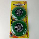 HUFFY MICRO REPLACEMENT SEALED BEARING WHEELS GREEN MODEL #99941