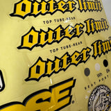 OLD MID SCHOOL MONGOOSE OUTER LIMITS COMPLETE STICKER DECAL SET BMX BIKE NOS