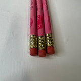 VINTAGE WALD INCORPORATED BICYCLE PARTS ADVERTISING PENCILS LOT OF 3 PINK