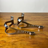 BALILLA TOE CLIPS WITH BOLTS ITALIAN VINTAGE ROAD TRACK BIKE 1960 GALLI NOS