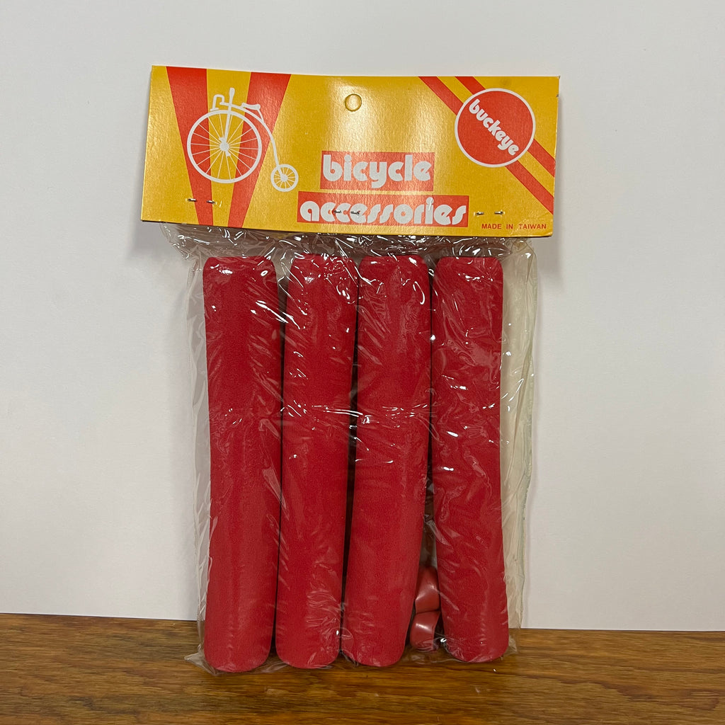 BICYCLE GRIPS RED FITS SCHWINN CONTINENTAL SUBURBAN ROAD BIKES & OTHERS NEW