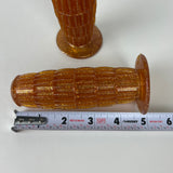 BABAC BICYCLE GRIPS COPPER TONE / GLITTER 7/8" I.D. 4-7/8" LONG VINTAGE NOS