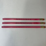 VINTAGE WALD INCORPORATED BICYCLE PARTS ADVERTISING PENCILS LOT OF 3 PINK