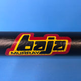 OLD SCHOOL BAJA MURRAY PAD BLACK FIT STRAIGHT HANDLEBAR BMX BIKE VINTAGE NOS