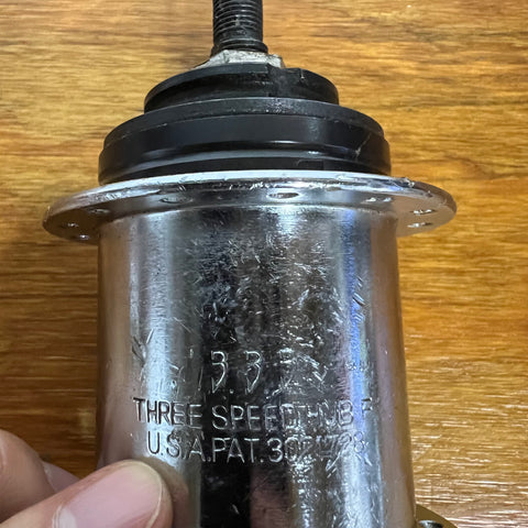 SHIMANO THREE SPEED HUB 333 USA 3 SPEED HUB 28H HOLES VINTAGE NOS SHIMANO THREE SPEED HUB 333 USA 3 SPEED HUB 28H HOLES VINTAGE NOS