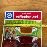 BICYCLE REFLECTOR SET FOR SCHWINN ROAD BIKES OTHERS VINTAGE NOS