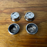 4X VINTAGE HUFFMAN CAPS FOR TRICYCLE PEDAL CAR WAGON AXLE 1/2" VINTAGE NOS