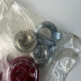 SUGINO BMX CRANK DUST CAPS RED FOR 80-87 OLD SCHOOL CT MAXY CROSS SUPER GT NOS