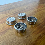 4X VINTAGE HUFFMAN CAPS FOR TRICYCLE PEDAL CAR WAGON AXLE 1/2" VINTAGE NOS