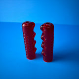 TRICYCLE GRIPS RED 2-7/8" LONG 5/8" I.D FIT SEARS HUFFY AMF MURRAY OTHER VINTAGE