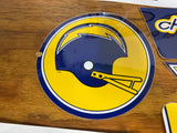 1970'S NFL DECAL SET FOR MUSCLE BIKE BANANA SEAT VINTAGE NOS SAN DIEGO CHARGERS