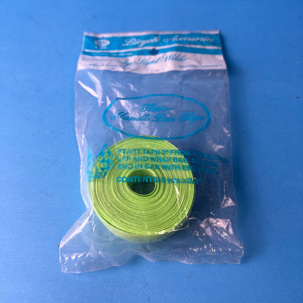 HUNT WILDE BICYCLE HANDLE BAR TAPE FOR SCHWINN OPAQUE GREEN VINTAGE NOS A18