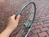 BICYCLE WHEELS SET 27 X 1-1/4 FITS SCHWINN HUFFY SEARS ROAD BIKES & OTHERS NEW