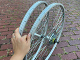 BICYCLE WHEELS SET 27 X 1-1/4 ALLOY FITS SCHWINN HUFFY ROAD BIKES & OTHERS NEW
