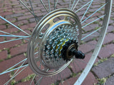 BICYCLE WHEELS SET 27 X 1-1/4 ALLOY FITS SCHWINN HUFFY ROAD BIKES & OTHERS NEW