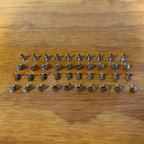 40 FENDER RIVETS AUTHENTIC FITS SCHWINN STINGRAY KRATE & OTHERS VINTAGE NOS