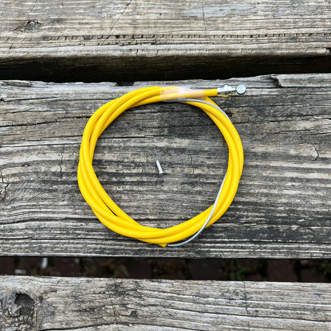 BMX OLD SCHOOL YELLOW FRONT BRAKE CABLE FIT REDLINE HARO MASTER GT DYNO SCHWINN