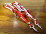 BICYCLE STREAMERS RED / WHITE FIT SCHWINN BALLOON BIKES SEARS HUFFY & OTHERS NEW