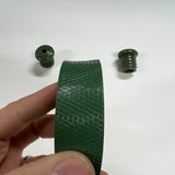 BICYCLE HANDLE BAR TAPE & PLUGS GREEN FITS SCHWINN HUFFY MURRAY OTHERS NOS