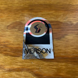 IVERSON BICYCLE HEAD BADGE STICKER VINTAGE NOS
