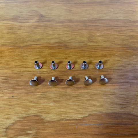 10 FENDER RIVETS AUTHENTIC FITS SCHWINN STINGRAY KRATE & OTHERS VINTAGE NOS