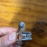 5 SHIMANO 333 MUSCLE BIKE TOURING BICYCLE 1" DOUBLE CABLE CLAMPS VINTAGE NOS
