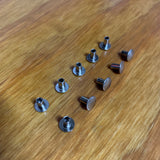 10 FENDER RIVETS AUTHENTIC FITS SCHWINN STINGRAY KRATE & OTHERS VINTAGE NOS