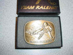BMX BICYCLE BRASS BUCKLE 1980 WINTERNATIONALS RALEIGH RARE NOS