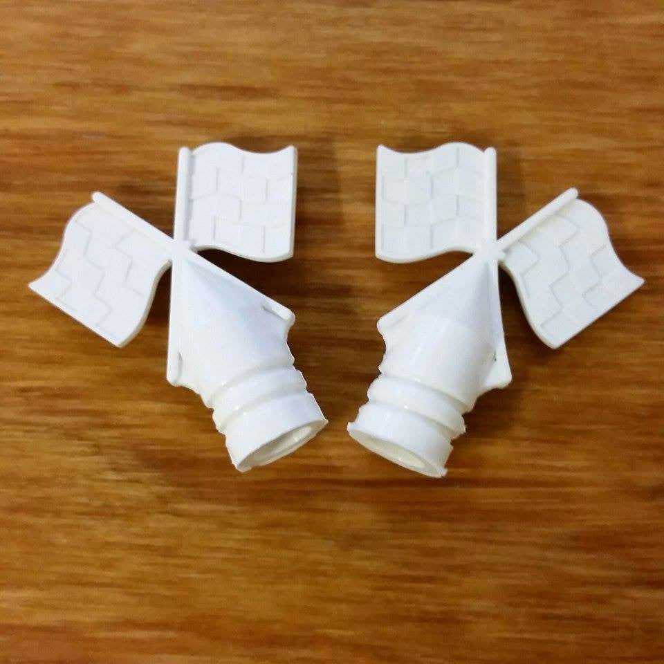 SCHWINN TIRE FLAG VALVE CAPS SOLID WHITE FIT COTTON PICKER & OTHERS NOS