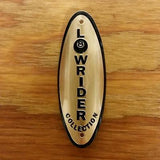 BICYCLE HEAD BADGE NAME PLATE CHOPPER LOWRIDER GOLD & BLACK NEW
