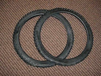 BICYCLE TIRES 18 X 1.75 BLACK FIT MANY KIDS BIKES NEW SET 18 INCH