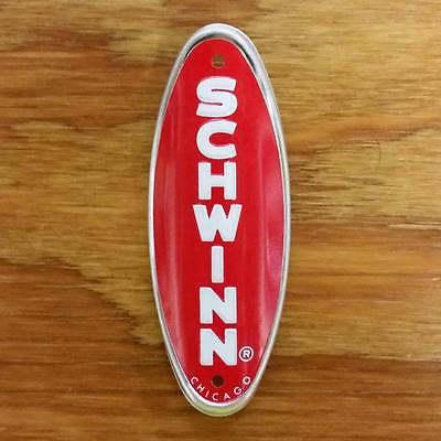 BICYCLE HEAD BADGE SCHWINN APPROVED STINGRAY RED NOS