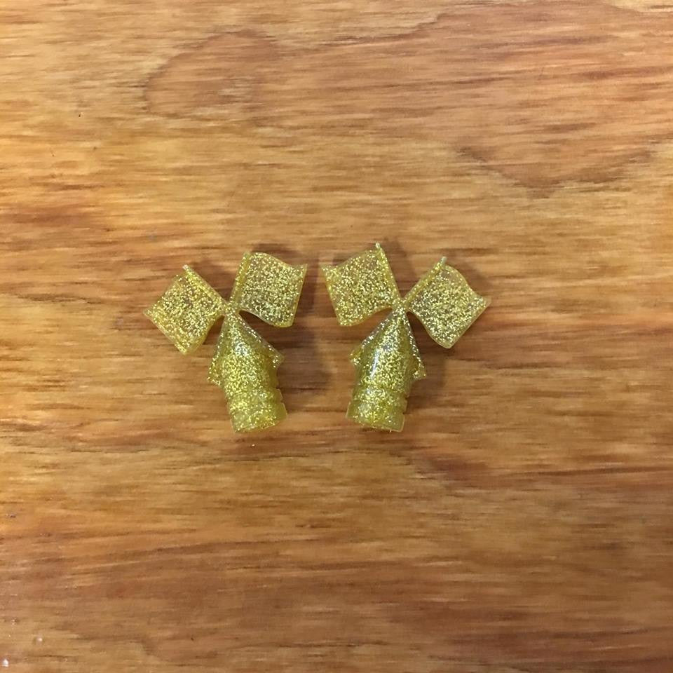 BICYCLE GLITTER FLAG CAPS FIT SCHWINN LEMON PEELER