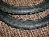 BICYCLE TIRES 18 X 1.75 BLACK FIT MANY KIDS BIKES NEW SET 18 INCH