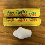OLD SCHOOL BMX BICYCLE PADS YELLOW ENJOY MELLO YELLO VINTAGE SET NOS