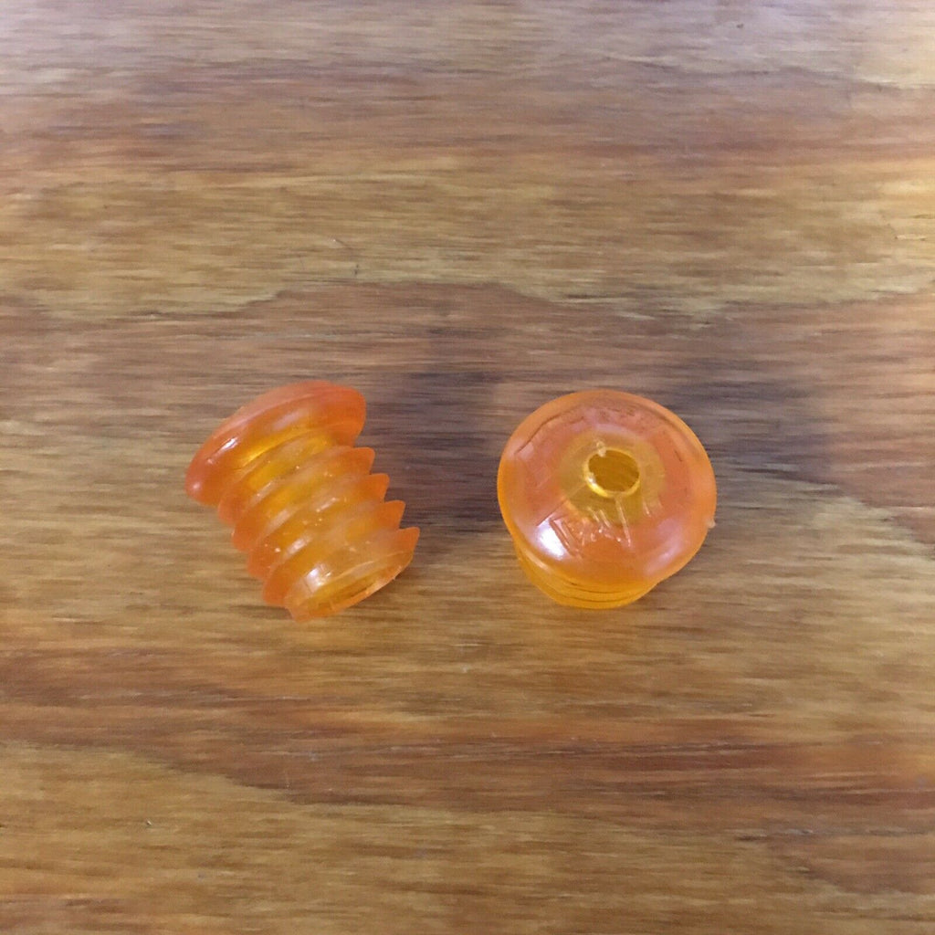 BICYCLE HANDLE BAR PLUGS COPPER TONE / ORANGE FIT SEARS SCREAMER AND OTHERS