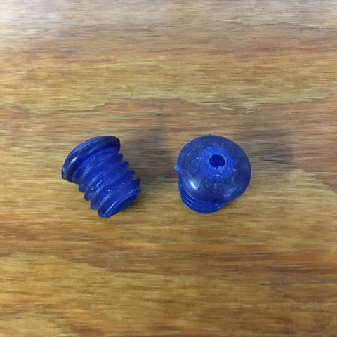 BICYCLE HANDLE BAR TAPE PLUGS BLUE FITS SCHWINN & OTHERS NOS