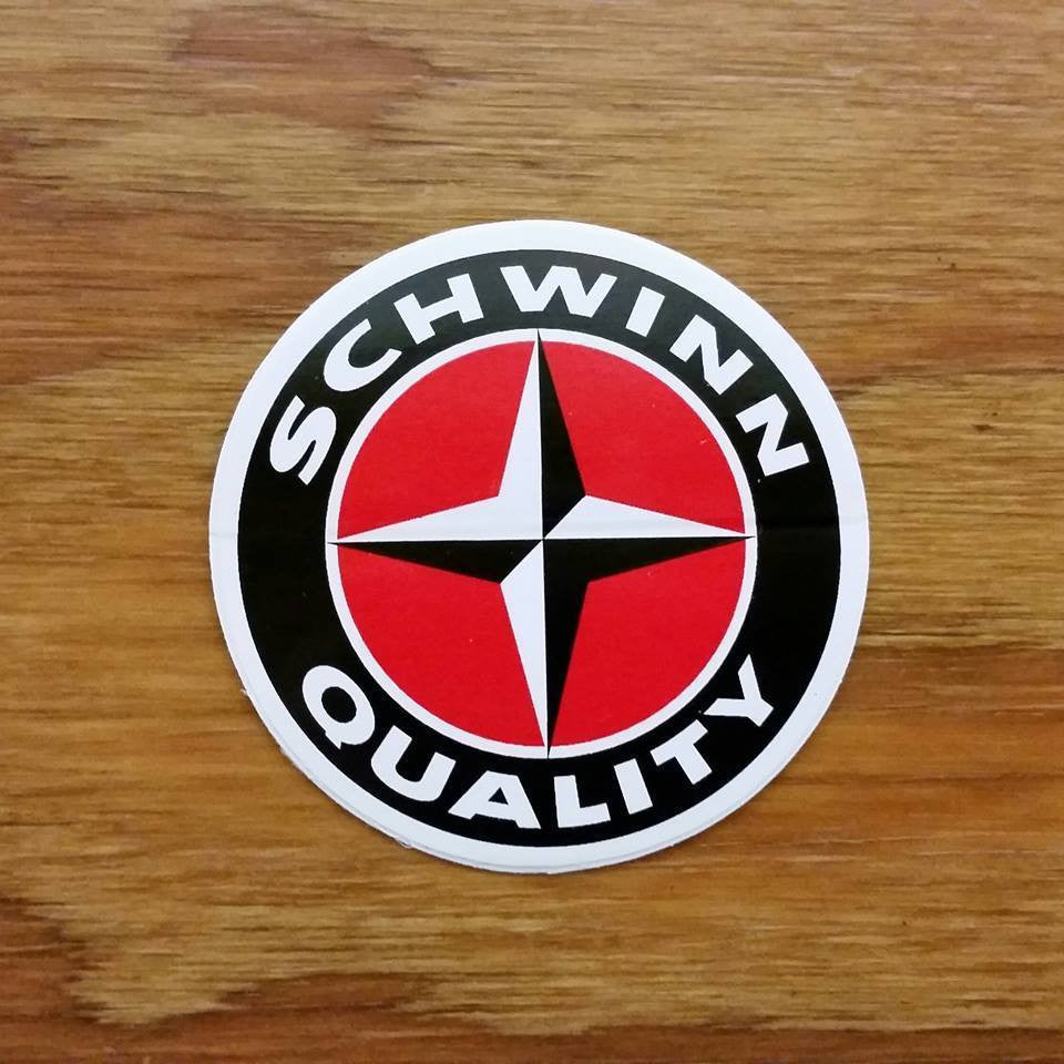 SCHWINN BICYCLE QUALITY STICKER DECAL AUTHENTIC NOS