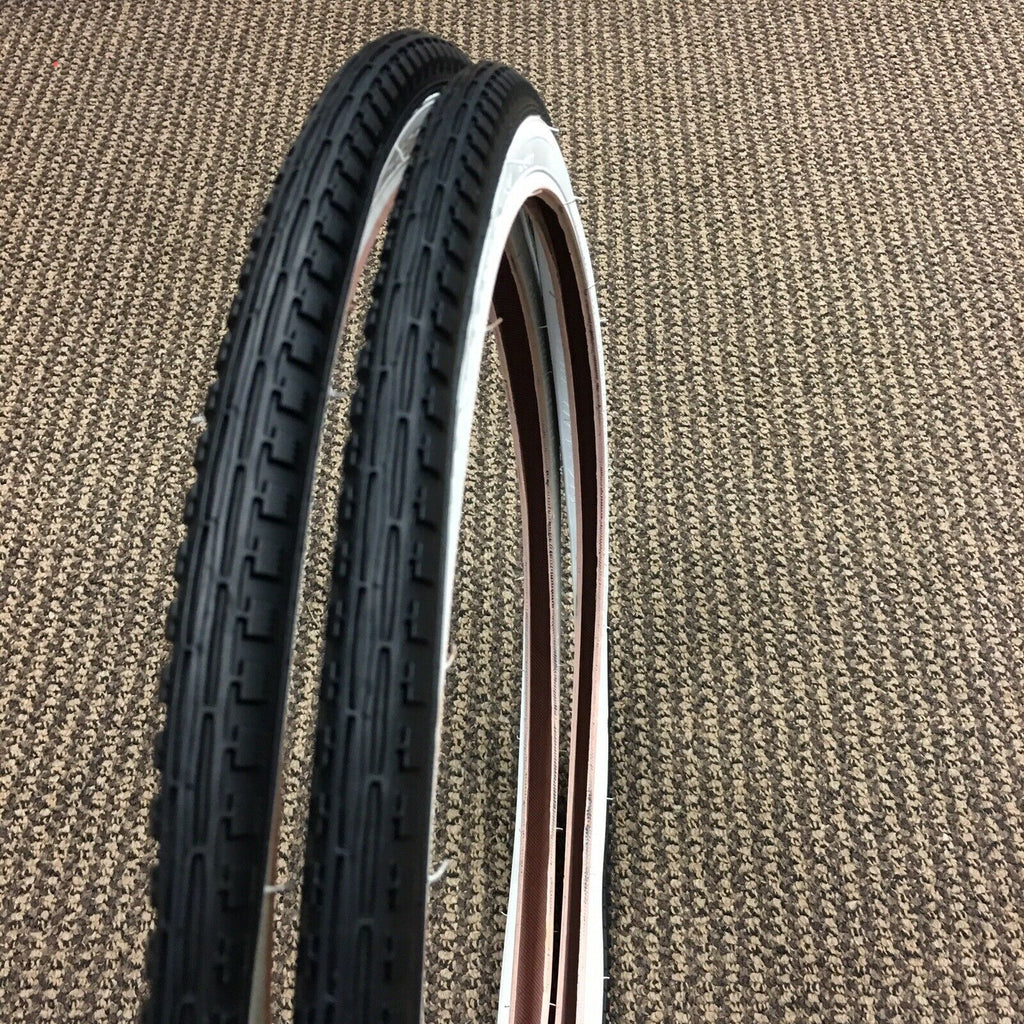 SCHWINN STING-RAY FASTBACK BICYCLE TIRES 20 X 1-3/8 S-5 S-6 WHITE WALLS NOS W/TUBES
