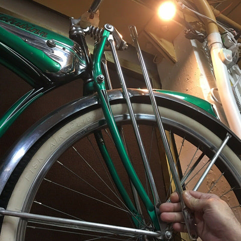 SCHWINN PHANTOM SPRINGER FRONT FORK RODS FIT PANTHER WHIZZER OTHERS MINT