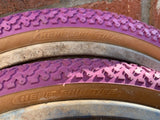 NOS 1986 20" RADBERRY "FREESTYLE BMX BICYCLE TIRES" REDLINE GT PERFORMER HARO